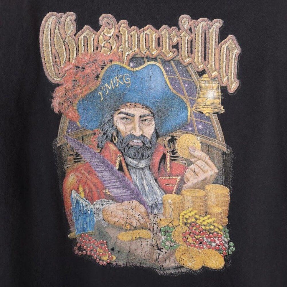 Vintage Gasparilla Pirate Festival T Shirt Mens Size XL Black Y2K Tampa Florida - Picture 4 of 7